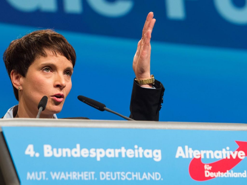 Frauke Petry, the head of the ultranationalist AfD party. Source: The Independent
