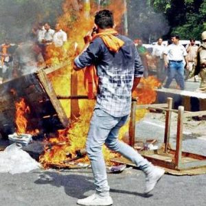 Riots erupt between Hindus and Muslims in the town of Kasganj, Uttar Pradesh. Source: India Today