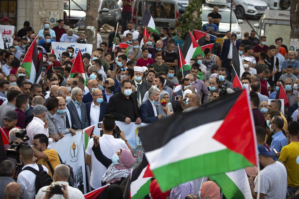 Palestinians Protest the Abraham Accords