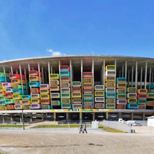 Brazilian stadiums are being reimagined as modular housing units. Source: Inhabitat